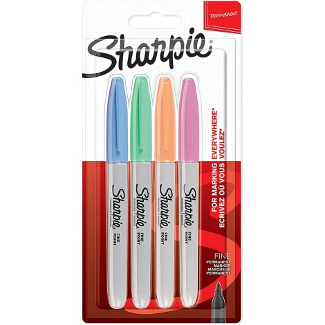 Merkkauskynäsetti Sharpie Fine; 4 kpl.