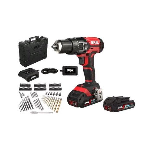 Iskupora / ruuvinväännin Skil 3018HC; 20 V; 2x2,0 Ah akku + tarviketta