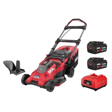 Akkukäyttöinen ruohonleikkuri Skil 0140 BA; 2x18 V; 2x4,0 Ah akku