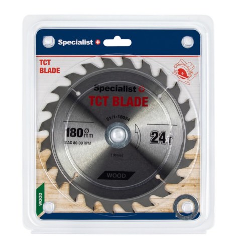 Katkaisuterä puulle Specialist Wood; 180x1,4x30/20/16 mm; Z24