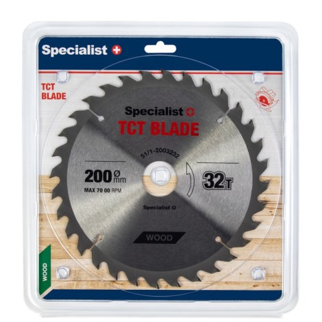 Katkaisuterä puulle Specialist Wood; 200x1,4x32 mm; Z32