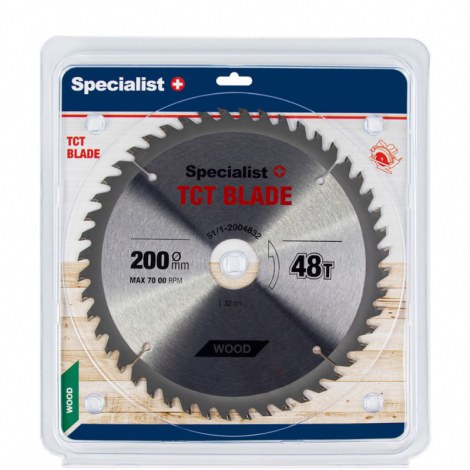 Katkaisuterä puulle Specialist Wood; 200x1,4x32 mm; Z48