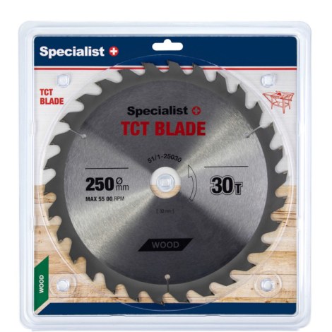 Katkaisuterä puulle Specialist Wood; 250x1,8x32 mm; Z30