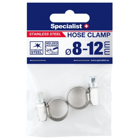 Kiinnitysrengas Specialist 81-7012; 8-12 mm; 2 kpl.