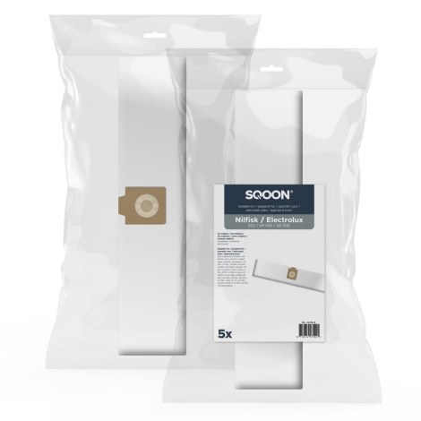 Kangaspölypussi SQOON 42118-5; Nilfisk/Electrolux E22 GD 930; 5 kpl.