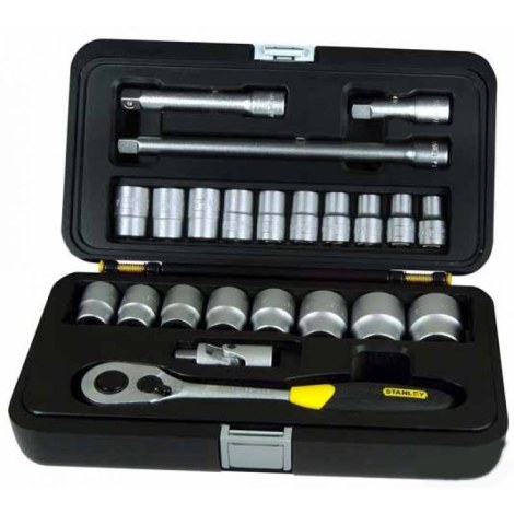 Hylsysarja  Stanley EXPERT 1/2''; 23 kpl.
