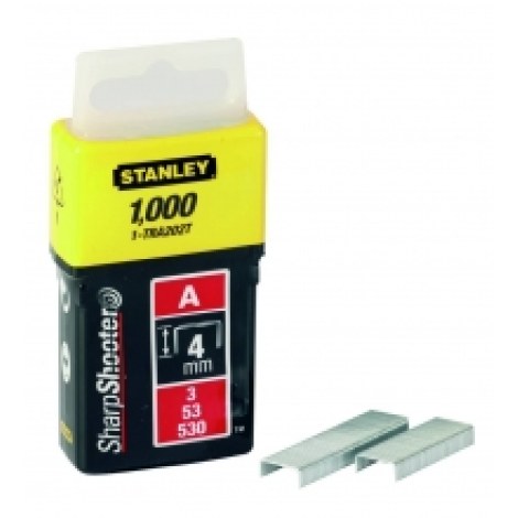 Niitit Stanley; 11,3x4 mm; 1000 kpl.; tyyppi A; galvanoitu