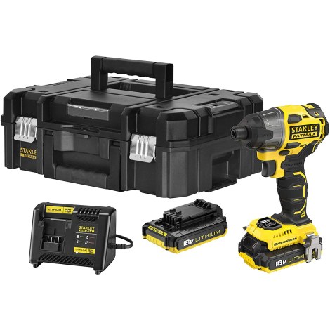 Iskuruuvinväännin Stanley FMC647D2T; 18 V; 2x2,0 Ah akku