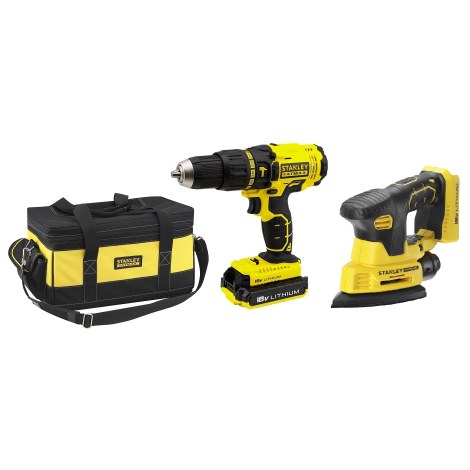 Työkalusarja Stanley FMCK474D2BC-QW (FMC626 + FMCW210); 18 V; 2x2,0 Ah akku