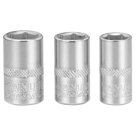 Kuusiohylsysarja Stanley FMMT17092-0; 1/4''; 11-13 mm; 3  kpl.