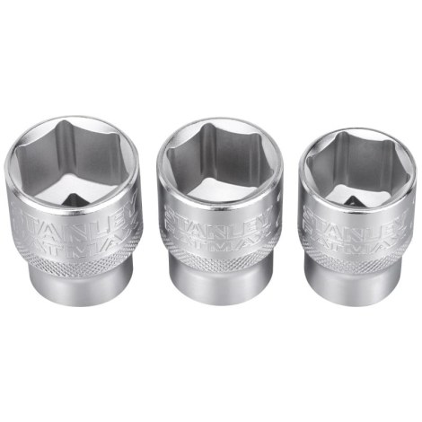 Kuusiohylsysarja Stanley FMMT17095-0; 1/2''; 21-24 mm; 3  kpl.