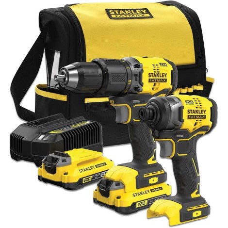 Työkalusarja Stanley SFMCK461D2S-QW (SFMCD715 + SFMCF820); 2x2,0 Ah  akku