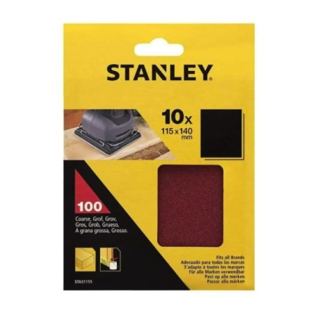 Hiomapaperi Stanley STA31155-XJ; 115x140 mm; 10 kpl.