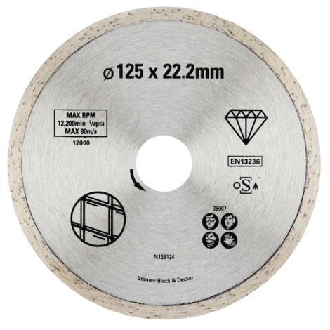 Timanttikatkaisulaikka Stanley STA38007-XJ; 125 mm