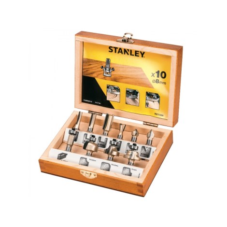 Jyrsinteräsarja  Stanley; 8 mm; 10 kpl.