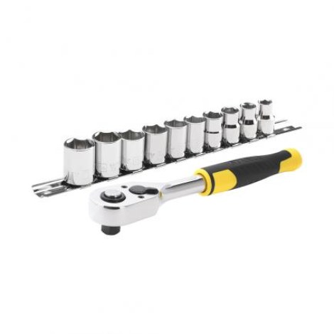 Kuusiohylsysarja Stanley STMT82670-0; 3/8; 11 kpl.