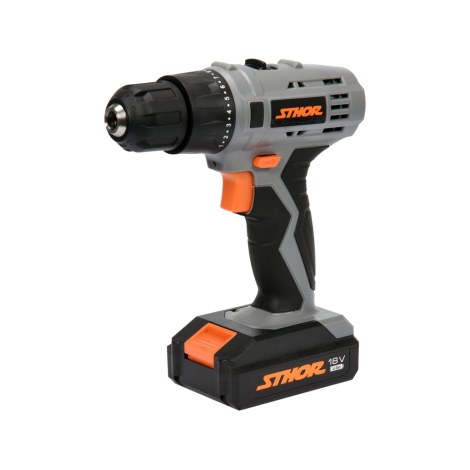 Pora/ruuvinväännin Sthor 78972; 18 V; 2x1,3 Ah akku