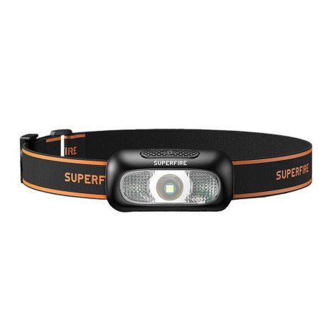 Otsalamppu SUPERFIRE-HL05-D; LED; 110 lm; 1x0,5 Ah akku
