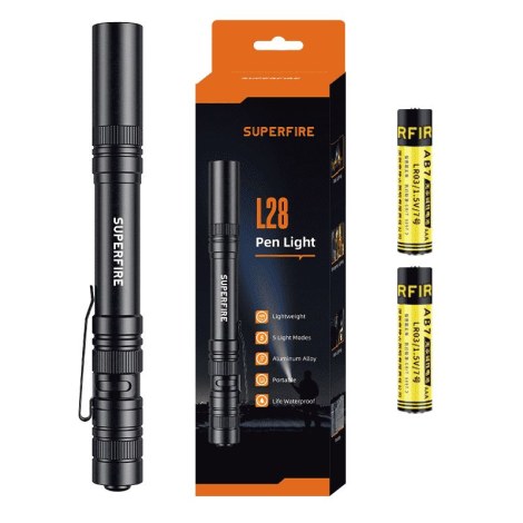 Taskulamppu SUPERFIRE-L28; LED; 121 lm