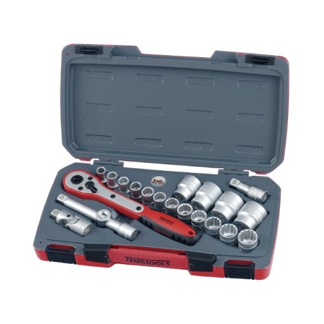Hylsysarja  Teng Tools T1221-6; 21 kpl.
