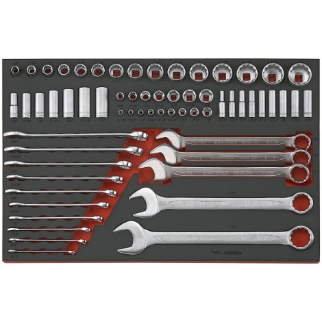 Kiintoavainsarja Teng Tools TTEAF62; EVA; + suutinsarja