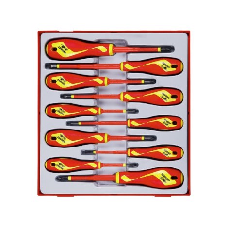 Eristetty (1.000 V) ruuvimeisselisarja Teng Tools TTDV910N; 10 kpl.