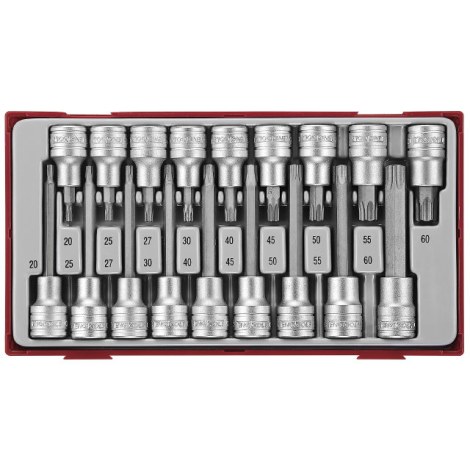 Kärki ja hylsysarja Teng Tools TTTX18; kpl.
