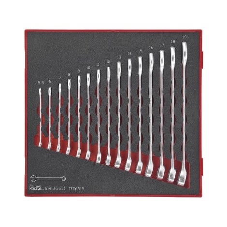 Kiintoavainsarja Teng Tools TED6515; EVA; 15 kpl.