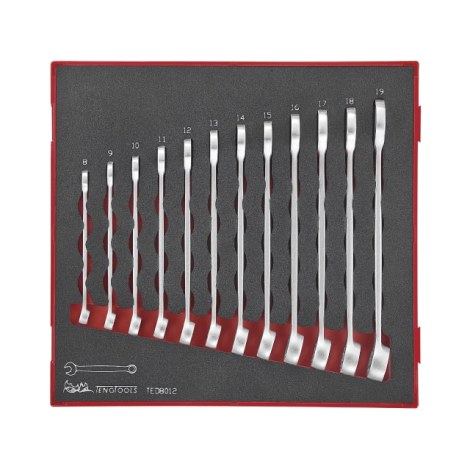 Kiintoavainsarja Teng Tools TED8012; EVA; 12 kpl.