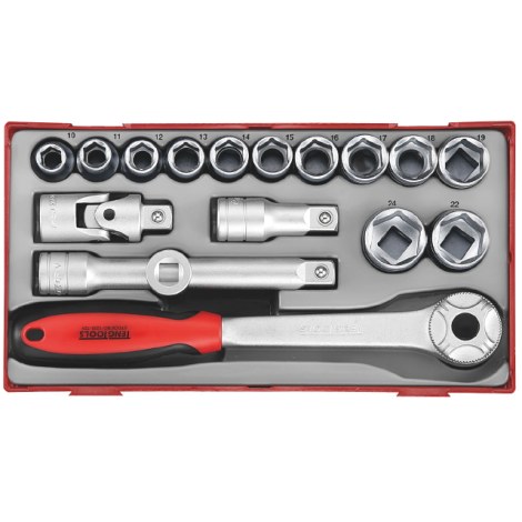 Hylsysarja  Teng Tools TT1218; 18 kpl.