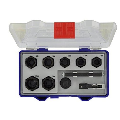 Ruuvinulosvetimet Tivoly Twister; 3/8''; 10-19 mm; 10 kpl.