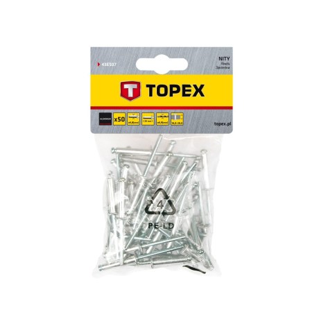 Niitit Topex 43E507; 4,8x23 mm; 50 kpl.
