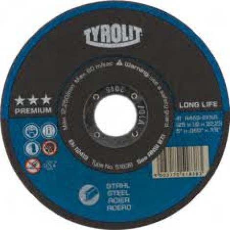 Hiova katkaisulaikka Tyrolit; Ø125x1,2 mm; 1 kpl.