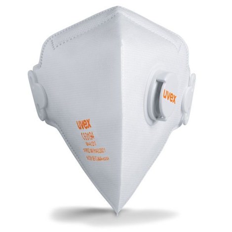 Hengityssuojain venttiilillä Uvex Silv-Air Classic 3210 FFP2; joustava; Valkoinen