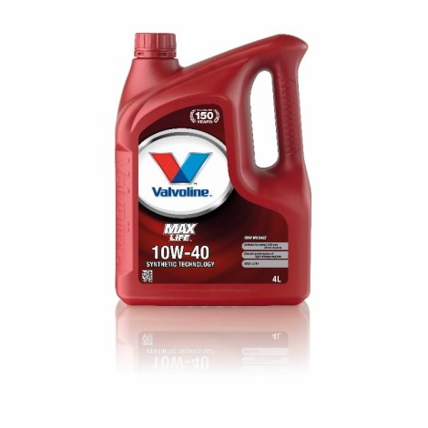 Öljy Valvoline MAXLIFE 10W40; 4 L
