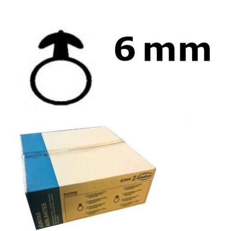 Kiinnitin Virutex 1204187; FS4/B; 6 mm x 100 m; silikon