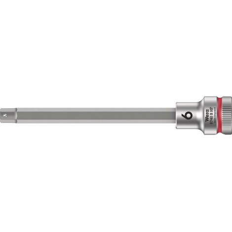 Kuusiohylsy Wera WE05003036001; HEX-plus; 3/8''; 6x107 mm
