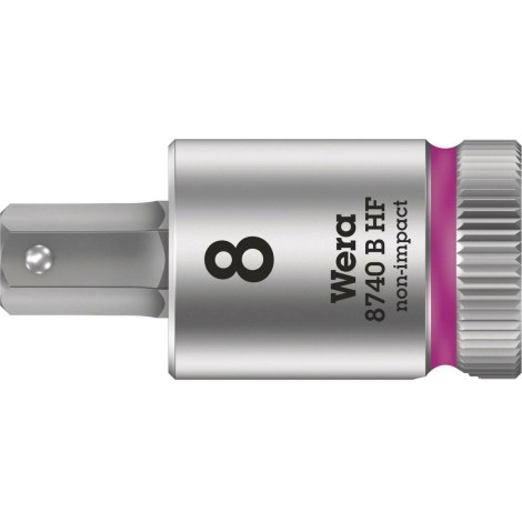 Kuusiohylsy Wera WE05003039001; HEX-plus; 3/8''; 8x38,5 mm