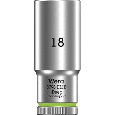 Kuusiohylsy Wera WE05004540001; HEX; 3/8''; 18x64 mm