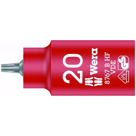 Kuusiohylsy Wera WE05004920001; TORX; VDE; 3/8''; 20x55 mm
