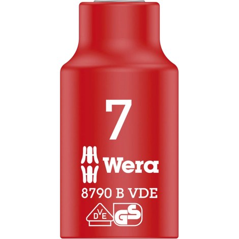 Kuusiohylsy Wera WE05004951001; VDE; 3/8''; 7x46 mm