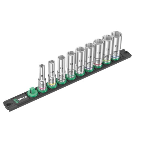 Hylsysarja  Wera Socket Rail B Deep 1; 3/8''; 9 kpl.