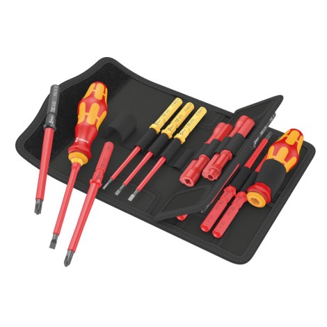 Ruuvimeisselisetti Wera Kraftform Kompakt VDE 18 Universal 2 Tool Finder; 18 kpl.