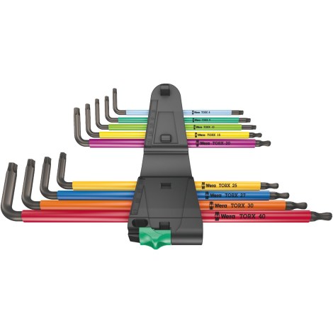 Kuusiokoloavain Wera 967/9 TX XL; T8-T40; 9 kpl.
