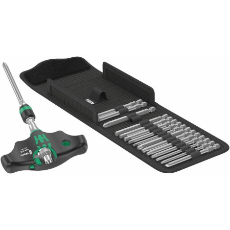 Työkalusarja  Wera Kraftform Kompakt 400 RA Imperial Set 1; 1/4''; 17 kpl.