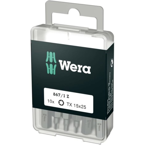 Urakärki Wera WE05072407001; 867/1; Torx; TX15x25 mm; 10 kpl.
