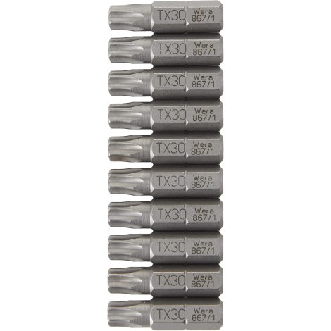 Urakärki Wera WE05072411001; 867/1; Torx; TX30x25 mm; 10 kpl.