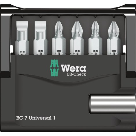 Urakärki Wera WE05073406001; Hex 1/4''x50 mm; PH; PZ; SL; 7 kpl.