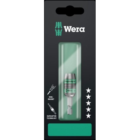 Teränpidin magneettinen Wera 887/4 RR Rapidaptor; 1/4''; 1 kpl.