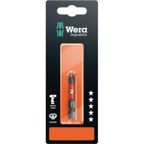 Urakärki Wera 851/4 IMP DC; PH2; 50 mm; 1 kpl.; läpipainopakkaus